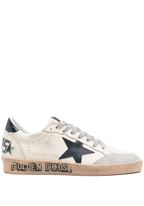 White and blue Ball Star sneakers Golden goose - men